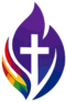 Flame and cross logo for MCC Baton Rouge